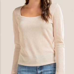 Francesca’s Alya Alexa Square Neck Top NWT Sz M